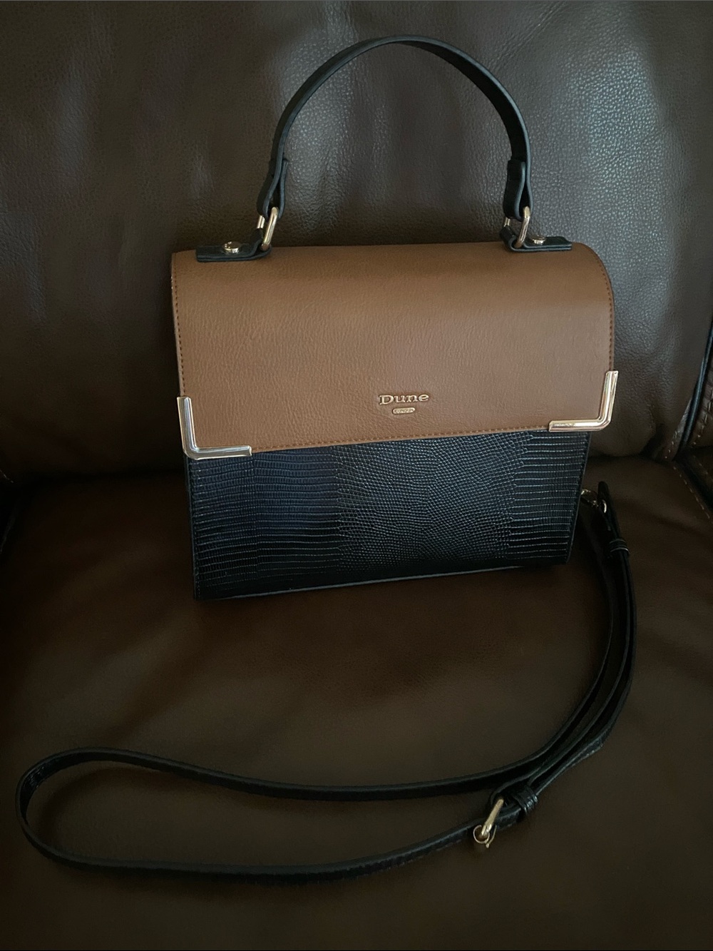 Dune London boxy Bag with strap.